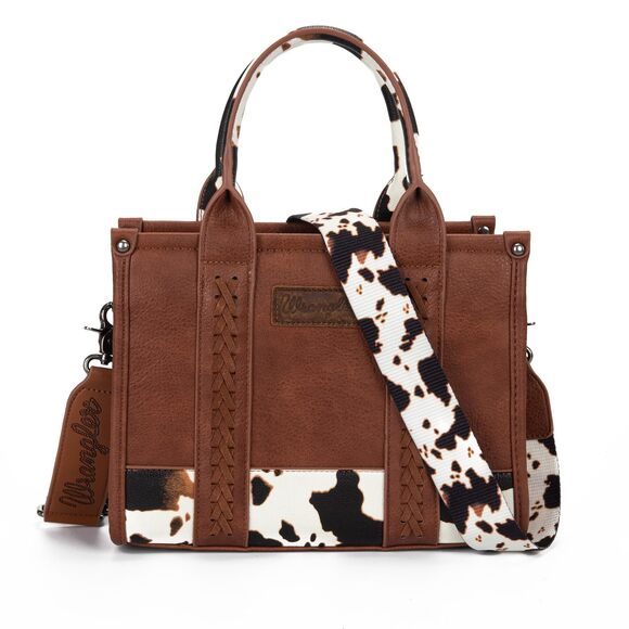 Amazon.com: Wrangler Brown Tote Bag and Cowhide Wallet Set  5700 Wrangler Brown Tote Bag and Credit Card Wallet Set